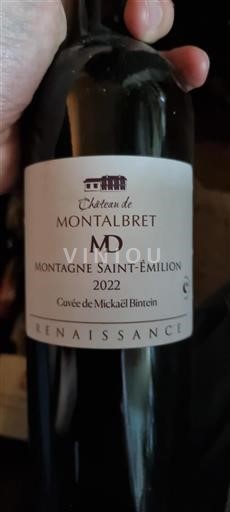 Bordeaux Montagne-Saint-Émilion Château Montalbret Renaissance 2022