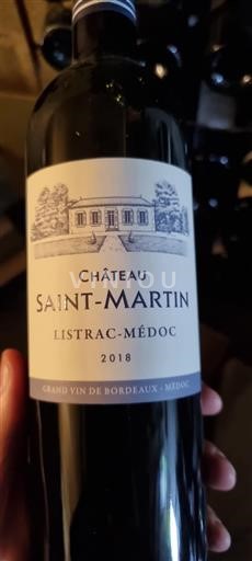 Burdeos Listrac-Médoc Château Saintmartin 2018
