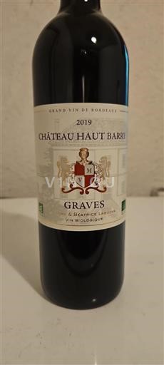 Bordéus Graves Château Haut Barry 2019