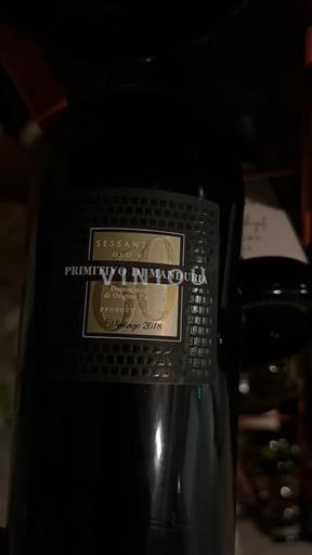 Apulia Primitivo di Manduria Sessantanni 2018