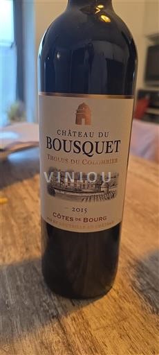 Bordeaux Côtes de Bourg Château Bousquet Tholus du Colombier 2015