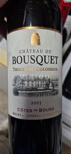 Bordeaux Côtes-de-bourg Château Bousquet Tholus du Colombier 2015