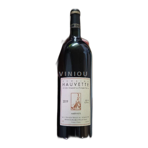 Vin Rouge sec Améthyste Domaine Hauvette 2019 France Alpes et pays Rhodaniens Alpilles IGP