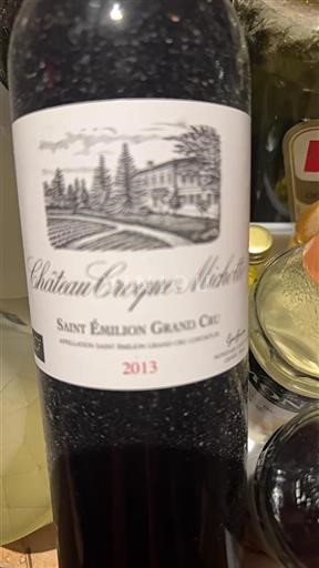 Burdeos Saint-Émilion Grand Cru Croque Michotte 2013