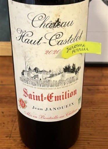 Bordeaux Saint-Émilion Château Haut-Castelot 2020