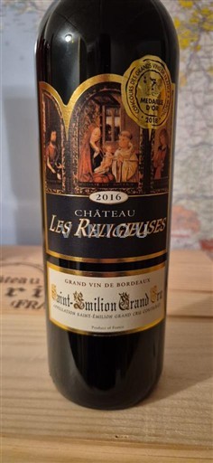 Viner Rouge sec Château Les Religieuses 2016 Frankrike Bordeaux Saint-Émilion Grand Cru AOC Grand Cru