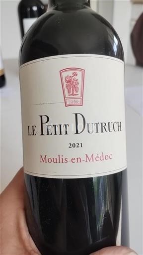 Burdeos Moulis-en-Médoc Château Dutruch Grand Poujeaux Le Petit Dutruch 2021