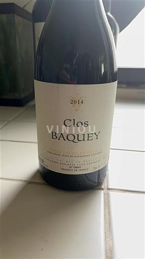 Lounais-Ranska Côtes-du-Marmandais Elian Da Ros Clos Baquey 2014