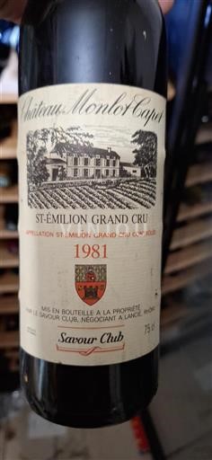 Bordeaux Saint-Émilion Grand Cru Grand Cru Château Montolivet Capet 1981