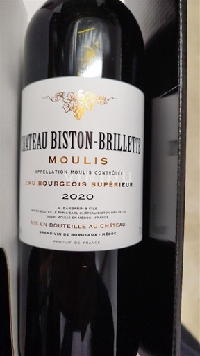 Bordeaux Moulis-en-Médoc Château Biston-Brillette 2020