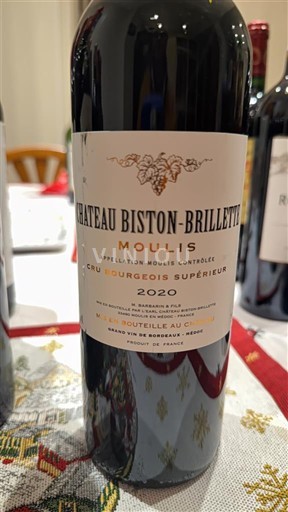 Bordeaux Moulis-en-Médoc Château Biston-Brillette 2020