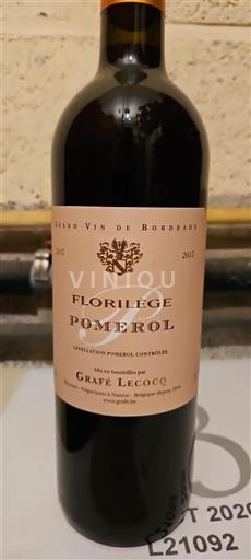 Bordeaux Pomerol Florilège 2015