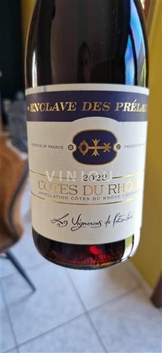 Údolí Rhôny Côtes-du-Rhône Les Vignerons de l'Enclave Enclave des Prélats 2022