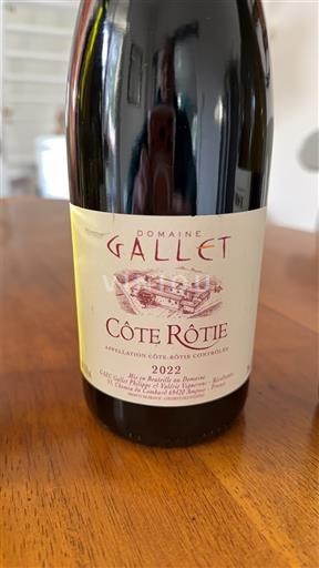 Rhône-dalen Côte-rôtie Domaine Gallet 2022