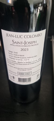 Valle del Rodano Saint-Joseph Jean-Luc Colombo 2023