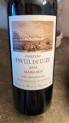 Bordeaux Margaux Paveil de Luze 2016