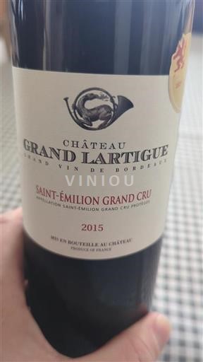 Bordeaux Saint-Émilion Grand Cru Château Grand Lartigue Terre Rouge 2015