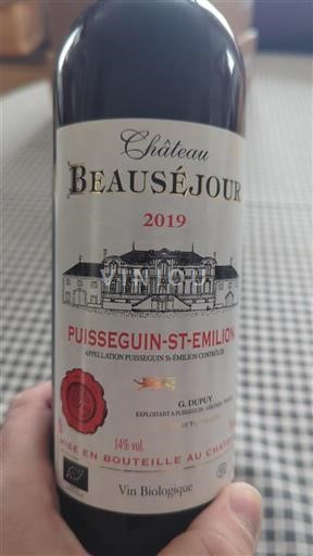 Burdeos Puisseguin-saint-émilion Château Beauséjour 2019