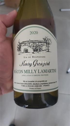 Borgonha Mâcon e mâcon-villages Henry Greuzard 2020