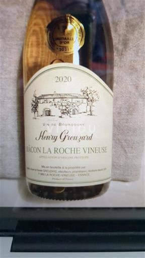 Burgundi Mâcon ja Mâcon-kylät Henry Greuzard 2020