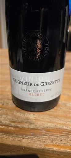 Lounais-Ranska Cahors Seigneur de Grezette Grande Réserve 2020