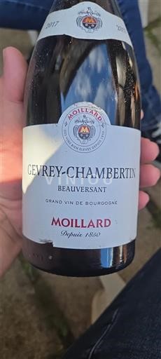 Burgundija Gevrey-chambertin Domaine Moillard Beauversant 2017