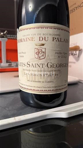 Burgundi Nuits-saint-georges Domaine Palais Les Hauts Pruliers 2022