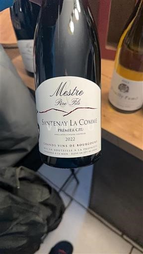 Burgundy Santenay Premier Cru Mestre Père & Fils Santenay La Comme 2022