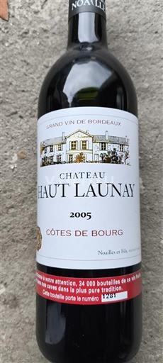 Burdeos Côtes-de-bourg Château Haut-Launay 2005
