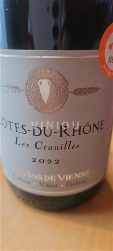 Rhônetal Côtes du Rhône Les Vins de Vienne Les Cranilles 2022
