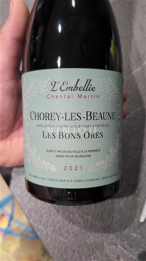 Burgundi Chorey-lès-Beaune Château L'Embellie Les Bons Ores 2021
