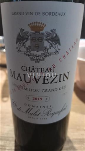 Bordéus Saint-Émilion Grand Cru Château Mauvezin 2019