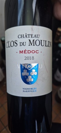 Bordeaux Médoc Château Clos du Moulin 2018