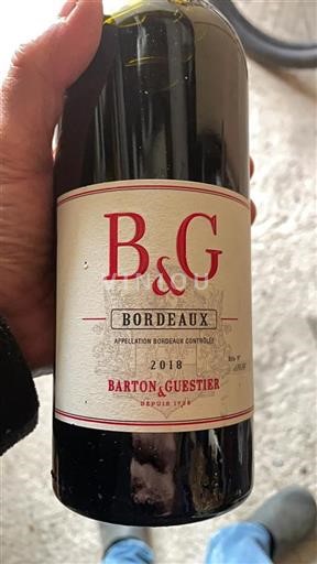 Burdeos Bordeaux Barton & Guestier 2018