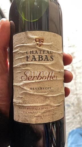 Languedoc Minervois Château Fabas Serbolles Sin añada