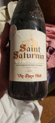 Burgundsko Saint-Aubin Les Vignerons de Saint-Saturnin Vin d'une Nuit 2011