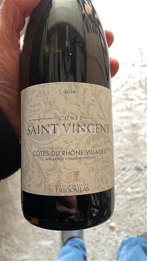 Rona dolina Côtes-du-Rhône-Villages Vieux Manoir du Frigoulas Saint Vincent 2016