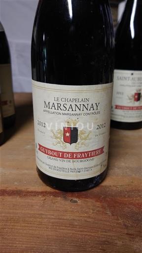Burgundsko Marsannay Guybout de Fraytière Le Chapelain 2012