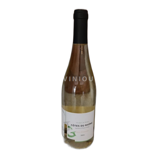 Vin Blanc sec Fleurs amandier 2024 France Vallée du Rhône Côtes-du-rhône AOC
