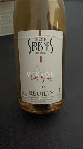 Valle della Loira Reuilly Domaine Seresnes Les Saints 2018