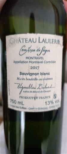 Southwest Montravel Château Laulerie Comtesse de Ségur 2017