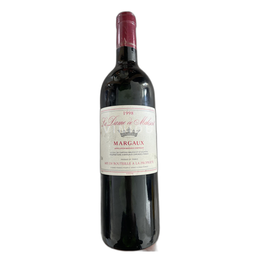 Bordeaux Margaux Château Malescot St-Exupéry La Dame de Malescot 1998