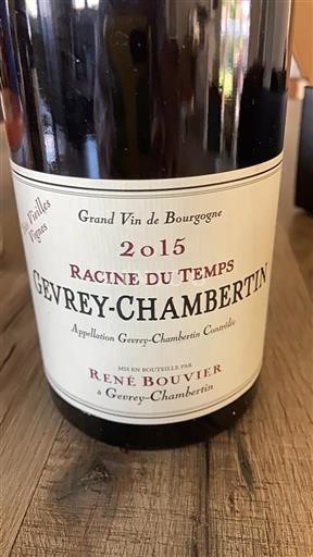 Bourgogne Gevrey-chambertin René Bouvier Racine du Temps 2015