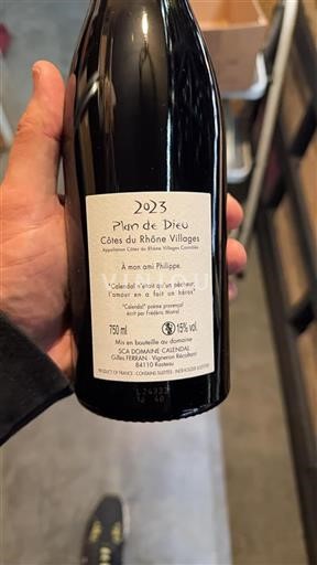 Thung lũng Rhône Côtes-du-rhône-villages Domaine Calendal Plan de Dieu 2023