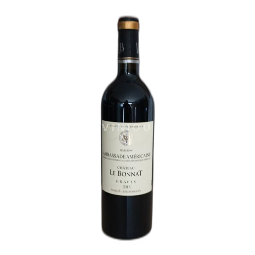 Vin Rouge sec Sélection Ambassade Américaine Château Le Bonnat 2015 France Bordeaux Graves AOC
