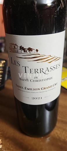 Bordeaux Saint-Émilion Grand Cru Grand Cru Les Terrasses de Saint Christophe 2021