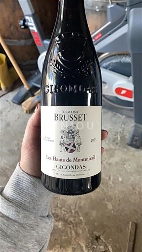 Rhônen laakso Gigondas Domaine Brusset Les Hauts de Montmirail 2023