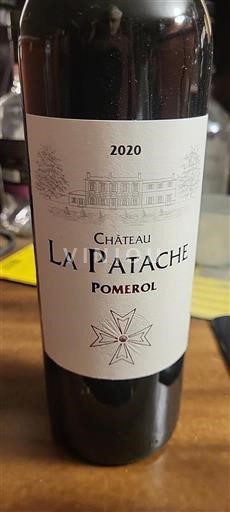 Bordeaux Pomerol Château La Patache 2020