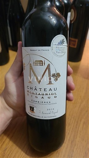 Langvedok Corbières Château Montauriol-Rigaud 2012