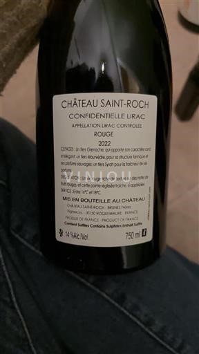Rona dolina Lirac Château Saint-Roch Confidentielle Lirac 2022
